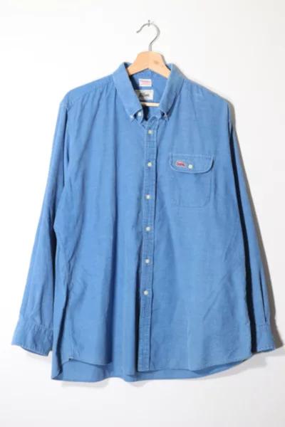 Vintage Lacoste Corduroy Button Down Shirt Made in Hong Kong商品第1张图片规格展示