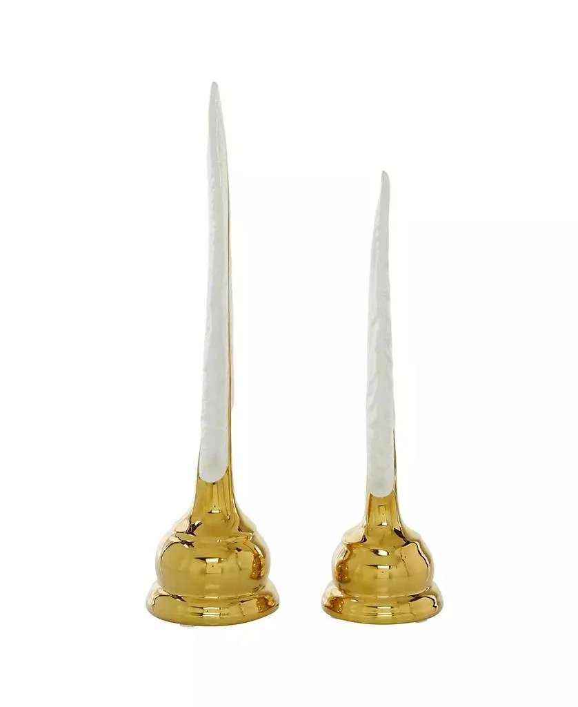 商品CosmoLiving|by Cosmopolitan Glam Birds Sculpture, Set of 2,价格¥511,第3张图片详细描述