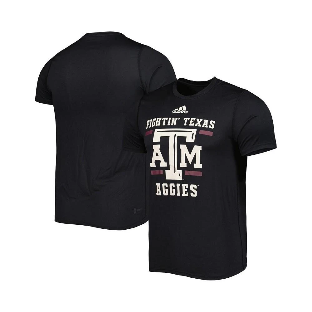 商品Adidas|Men's Black Texas A&M Aggies Alternate Uniform AEROREADY T-shirt,价格¥256,第1张图片