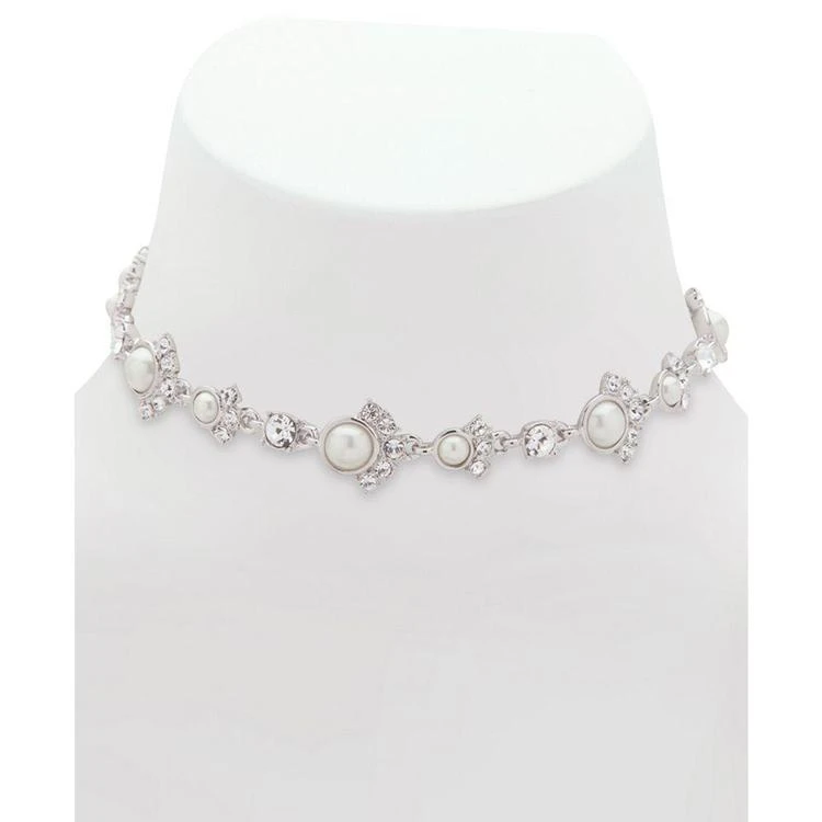 商品Givenchy|Silver-Tone Crystal & Imitation Pearl Choker Necklace,价格¥205,第2张图片详细描述