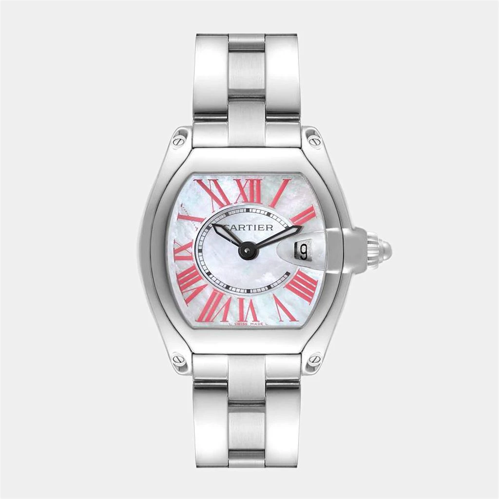 商品[二手商品] Cartier|Cartier Roadster Mother of Pearl Dial Steel Ladies Watch W6206006 36 x 30 mm,价格¥34710,第1张图片