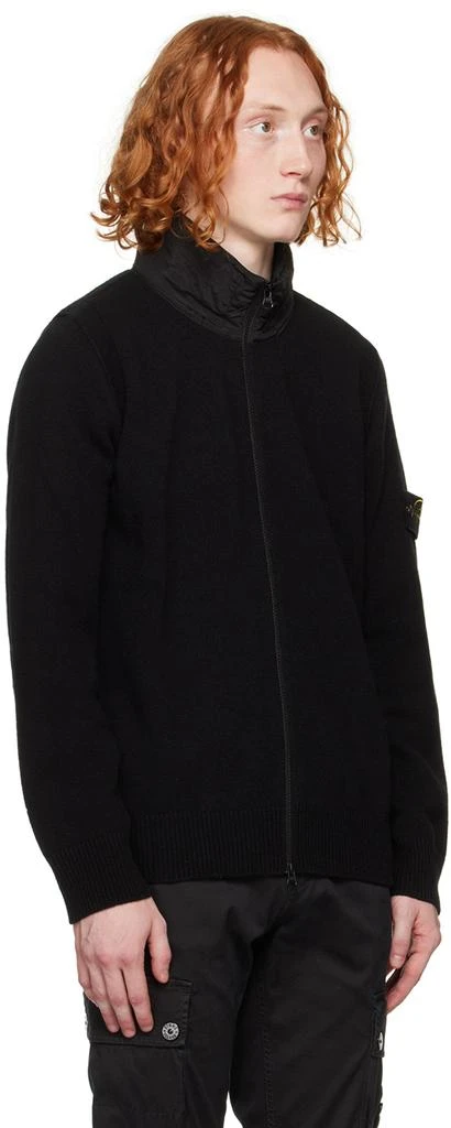 商品Stone Island|Black Two-Way Zip Sweater,价格¥1992,第2张图片详细描述