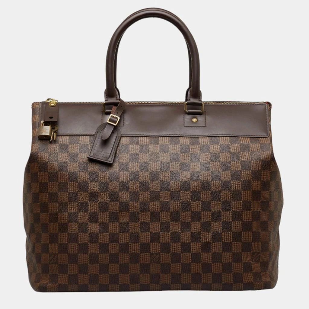 商品[二手商品] Louis Vuitton|Louis Vuitton Brown Canvas Damier Ebene Greenwich PM Satchel Bag ,价格¥9689,第1张图片