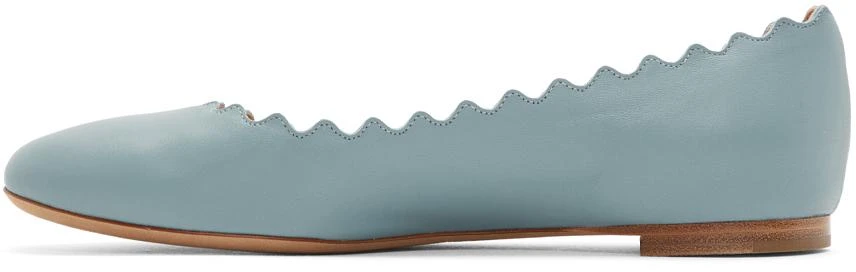 商品Chloé|Blue Lauren Ballerina Flats,价格¥3854,第3张图片详细描述