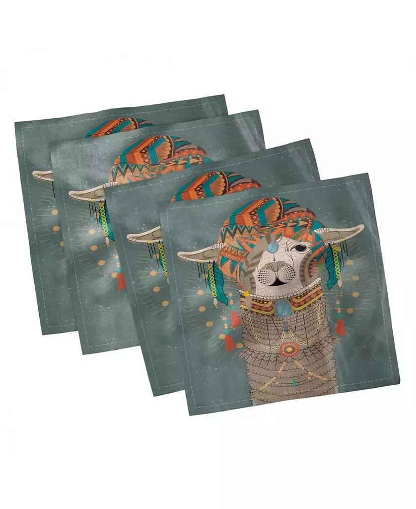 商品Ambesonne|Llama Set of 4 Napkins, 18" x 18",价格¥185,第1张图片