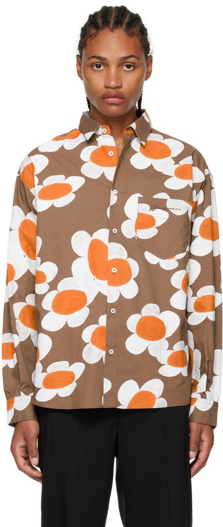 商品Jacquemus|Brown 'Le Chemise Fleur' Shirt,价格¥1987,第1张图片