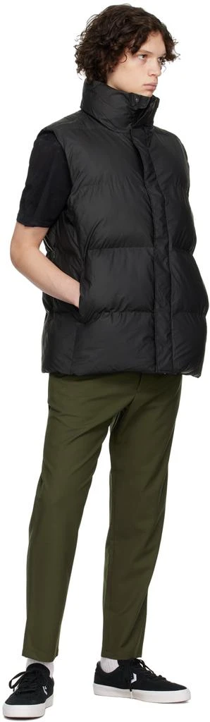 商品RAINS|Black Boxy Down Puffer Vest,价格¥1186,第4张图片详细描述