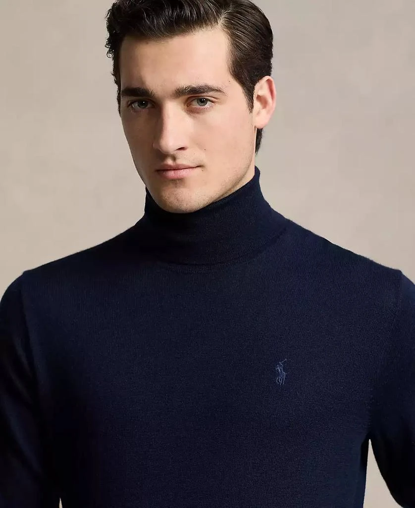 商品Ralph Lauren|Men's Washable Wool Turtleneck Sweater,价格¥766,第3张图片详细描述