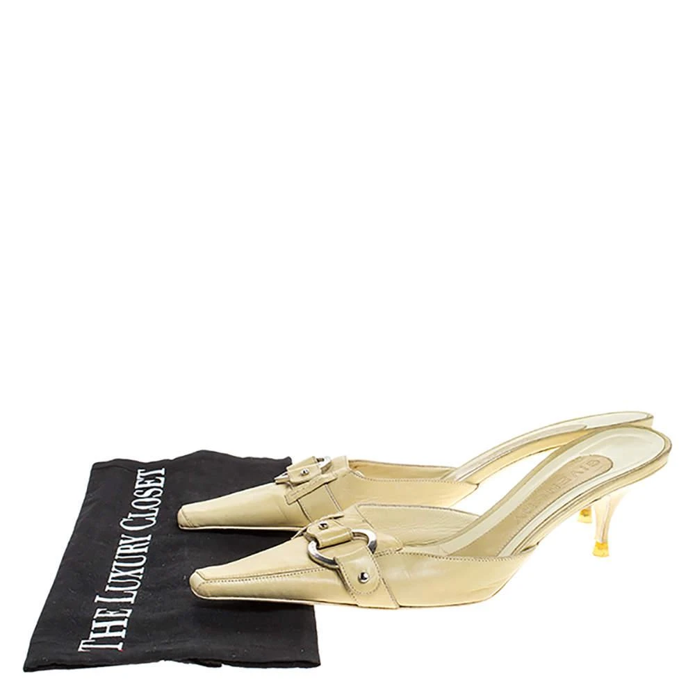 Givenchy Yellow Leather Pointed Toe Mules Size 38 商品