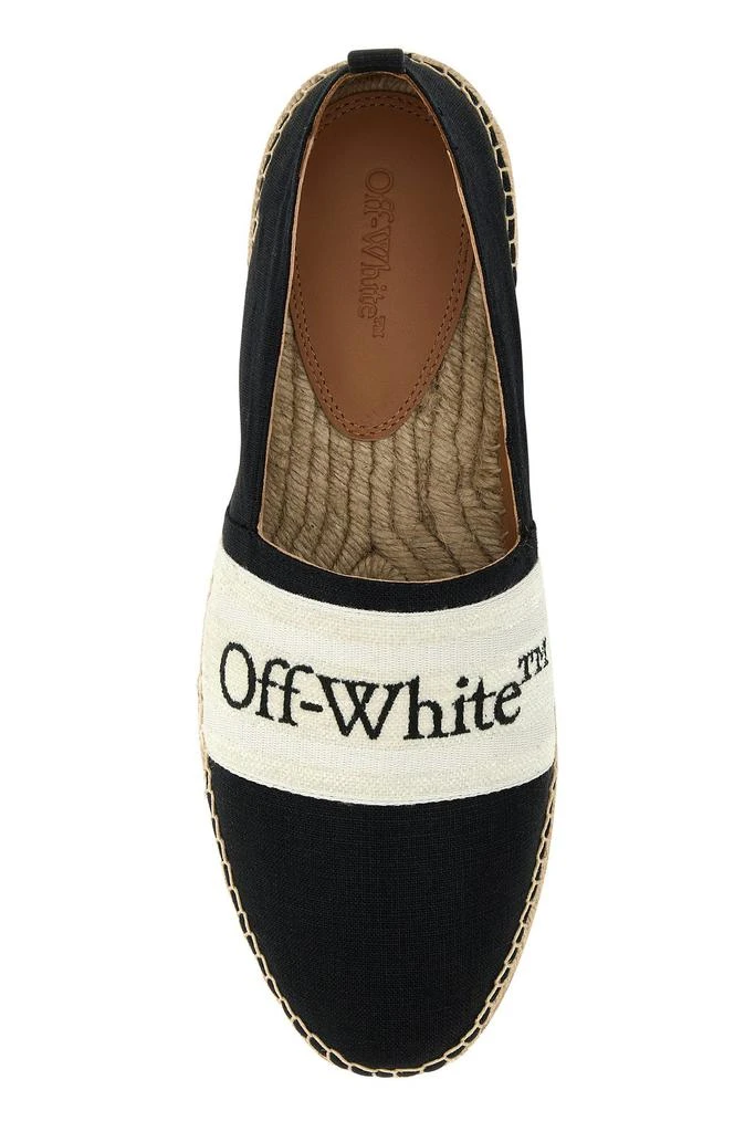 商品Off-White|Black canvas Bookish espadrilles,价格¥1737,第2张图片详细描述