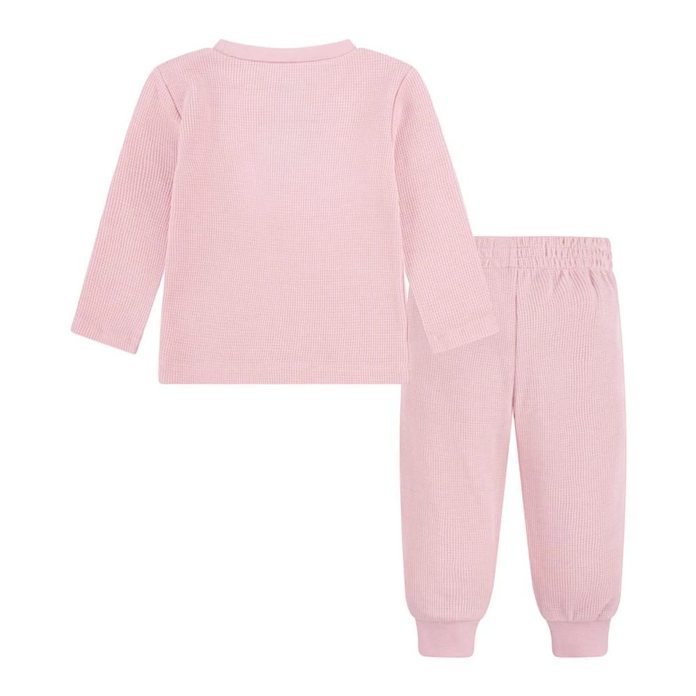 商品Levi's|Baby Girls Thermal Sweatshirt and Joggers, 2 Piece Set,价格¥170,第2张图片详细描述
