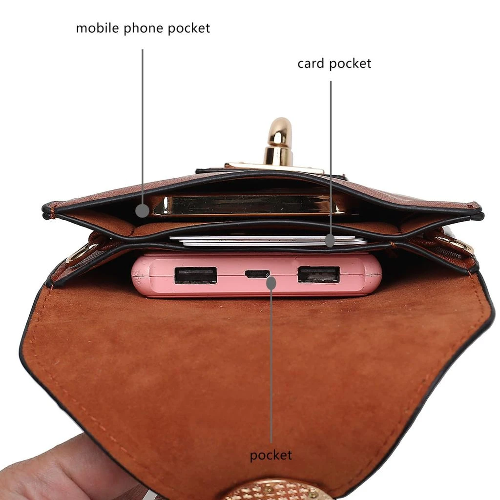 商品MKF Collection By Mia K.|Havana Smartphone Crossbody Bag,价格¥319,第5张图片详细描述
