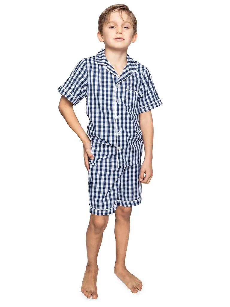 商品Petite Plume|Baby's, Little Boy's &amp; Boy's 2-Piece  Gingham Shirt &amp; Shorts Set,价格¥360,第2张图片详细描述