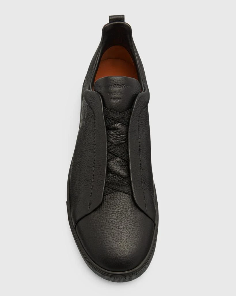 Men's Triple Stitch Deerskin Leather Sneakers 商品