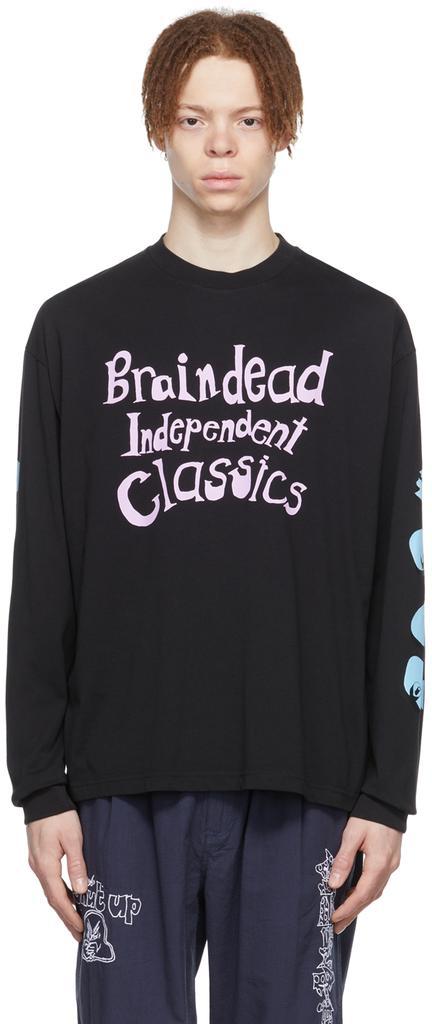 商品Brain Dead|Black Cotton Long Sleeve  T-Shirt,价格¥533,第1张图片