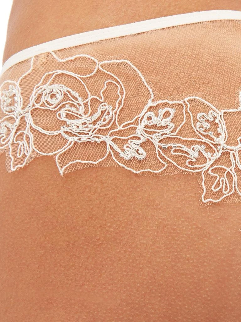 商品L'Agent by Agent Provocateur|Lindie floral-embroidered tulle hipster briefs,价格¥509,第3张图片详细描述