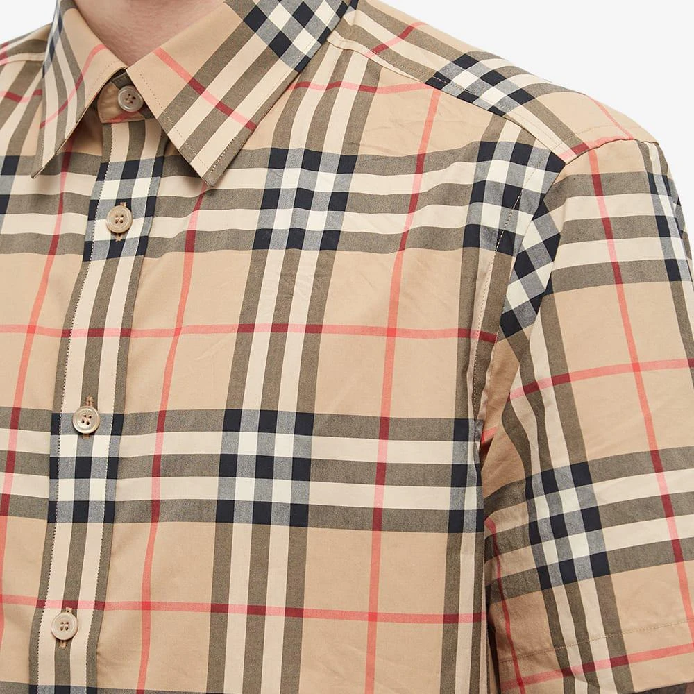 商品Burberry|Burberry Short Sleeve Caxton Check Shirt,价格¥3839,第5张图片详细描述