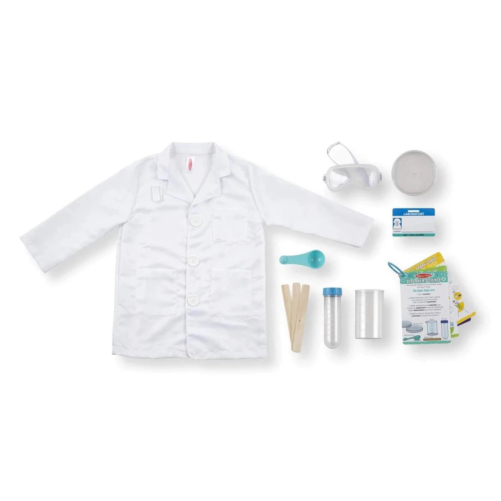 商品Melissa & Doug|Melissa & Doug Scientist Role Play Costume Set (Frustration-Free Packaging),价格¥203,第1张图片