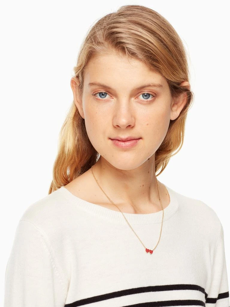 商品Kate Spade|双心短项链,价格¥302,第2张图片详细描述