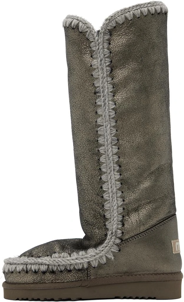 商品Mou|Gray 40 Shearling Boots,价格¥1499,第3张图片详细描述