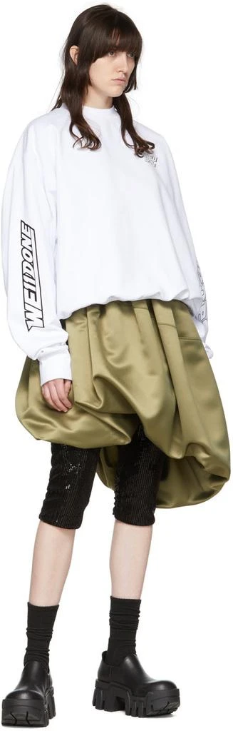 商品We11done|White Cotton Sweatshirt,价格¥1711,第4张图片详细描述