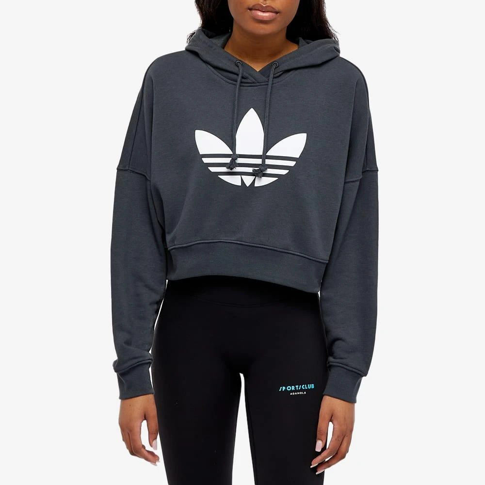 商品Adidas|Adidas Womens 80’S Aerobic Cropped Hoodie,价格¥200,第3张图片详细描述