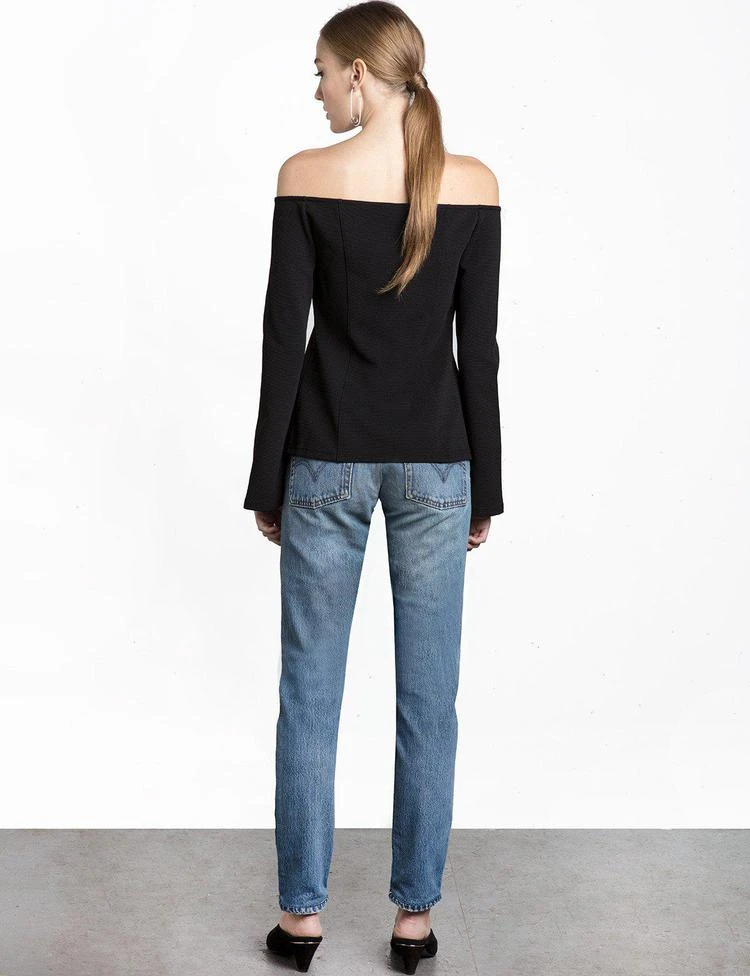 商品Pixie Market|Black Corset Off The Shoulder Top,价格¥319,第3张图片详细描述
