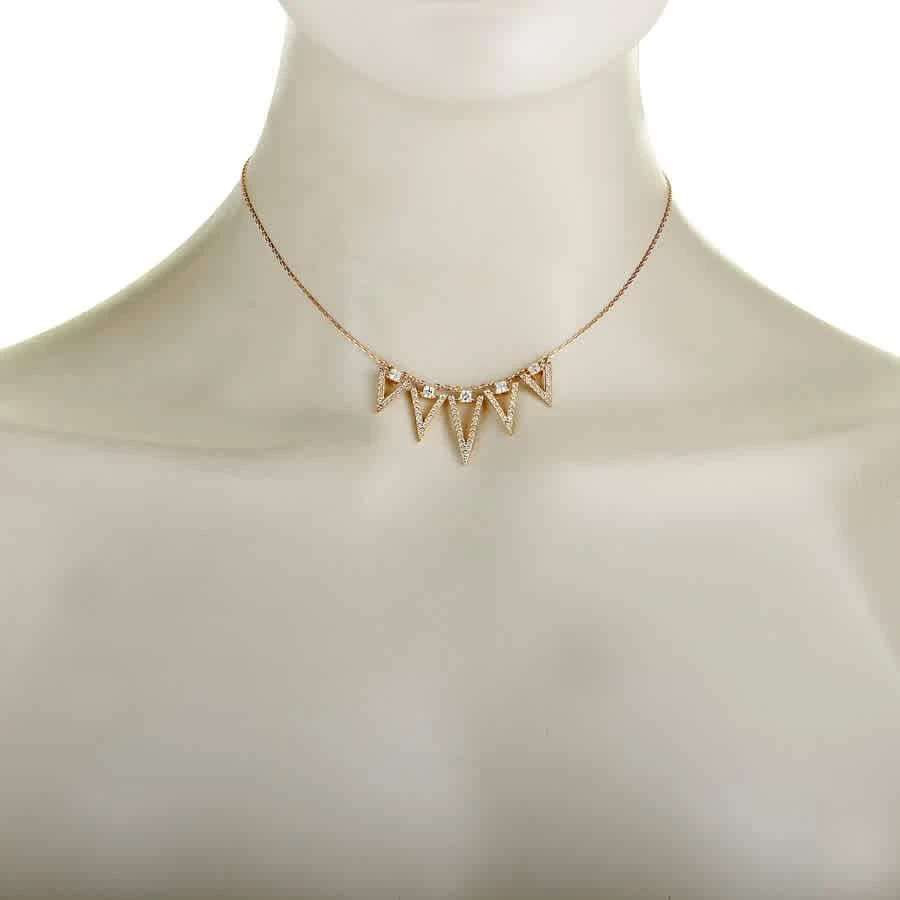 商品Swarovski|Funk Rose Gold Plated Crystal Chain Necklace,价格¥521,第2张图片详细描述