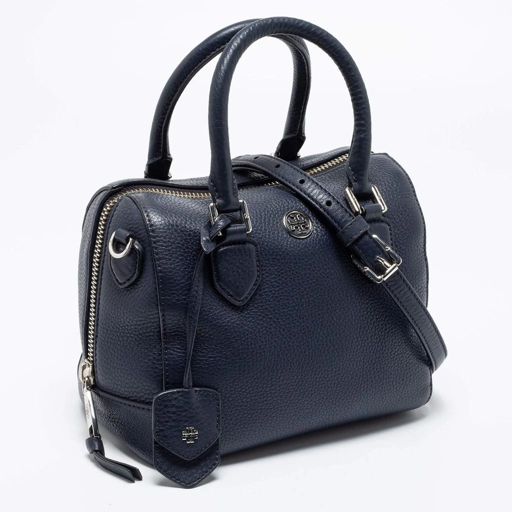 商品[二手商品] Tory Burch|Tory Burch Navy Blue Pebbled Leather Mini Robinson Middy Satchel,价格¥1371,第3张图片详细描述