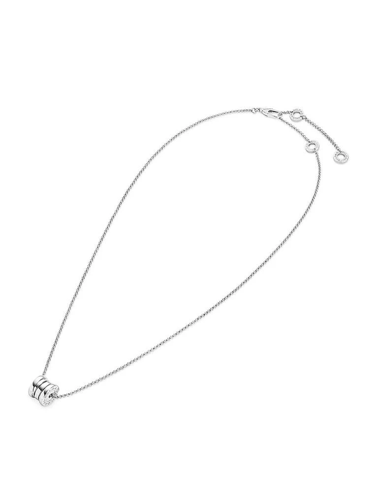 商品BVLGARI|B.zero1 18K White Gold Spiral Pendant Necklace,价格¥17827,第2张图片详细描述