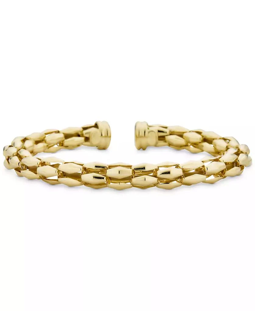 商品Macy's|Turbo Link Bangle Bracelet in 14k Gold-Plated Sterling Silver,价格¥1001,第3张图片详细描述