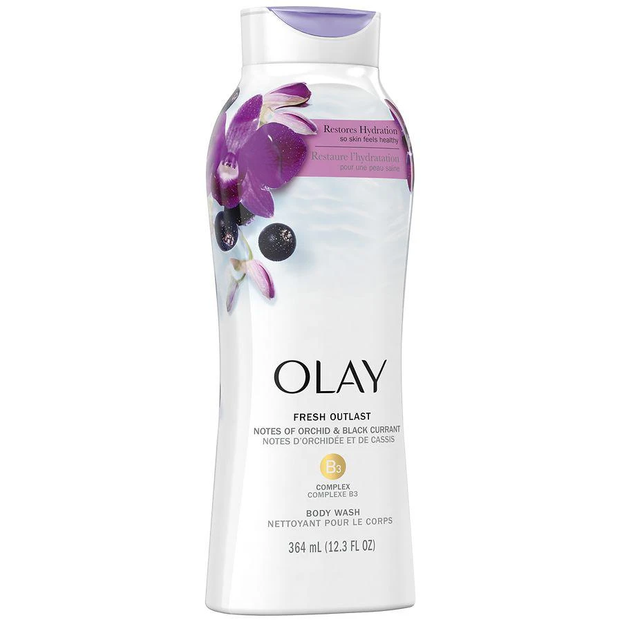 商品Olay|Fresh Outlast Body Wash Orchid & Black Currant,价格¥59,第2张图片详细描述