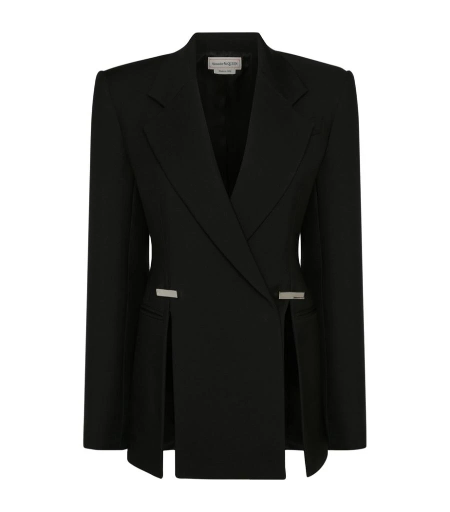 商品Alexander McQueen|Slashed Tailored Jacket,价格¥24636,第1张图片