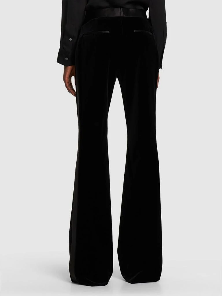 商品Tom Ford|低腰棉质天鹅绒喇叭裤,价格¥5995,第3张图片详细描述