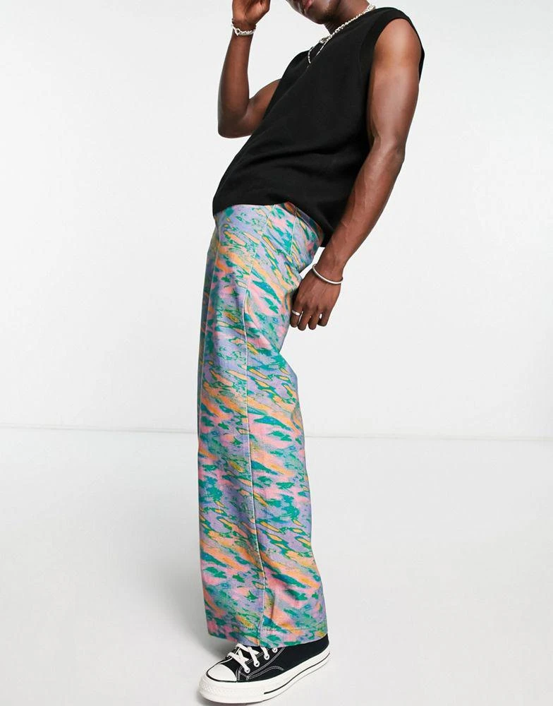商品The Ragged Priest|The Ragged Priest creator print jeans in multi,价格¥349,第3张图片详细描述