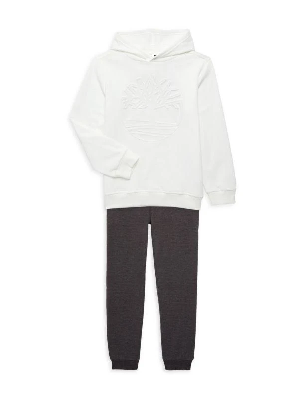 商品Timberland|Boy's 2-Piece Logo Hoodie & Pants Set,价格¥128,第1张图片