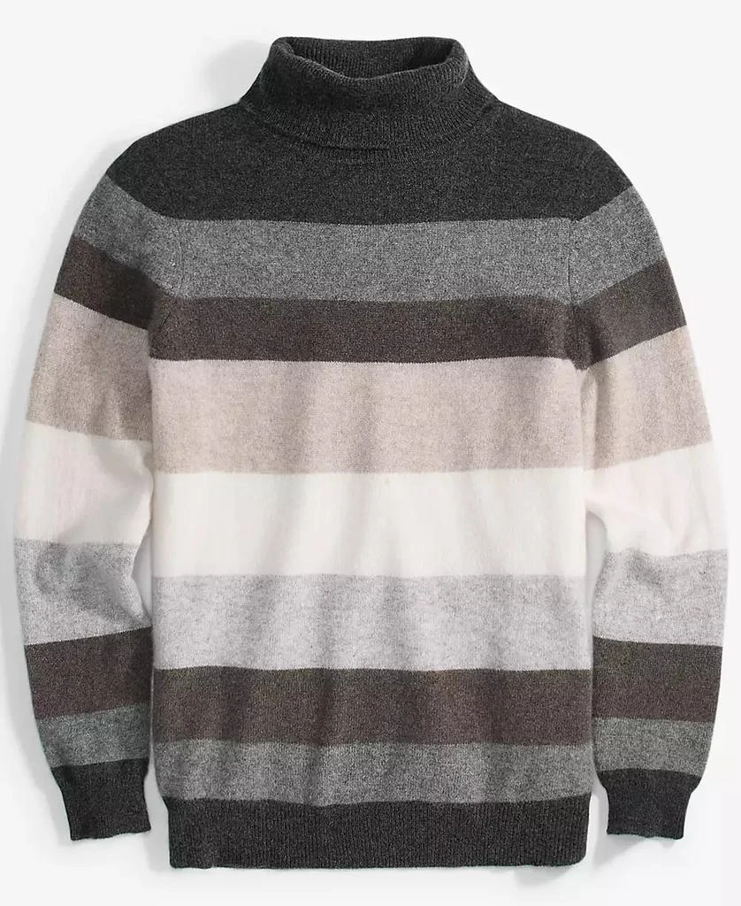 商品Charter Club|Women's Striped 100% Cashmere Turtleneck Sweater, Created for Macy's,价格¥467,第4张图片详细描述