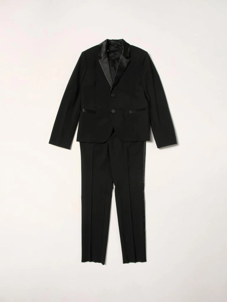 商品Emporio Armani|Emporio Armani tuxedo suit in wool,价格¥4138,第1张图片