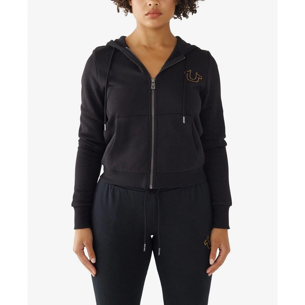 商品True Religion|Women's Alumni Classic Zip Hoodie Top,价格¥551,第1张图片