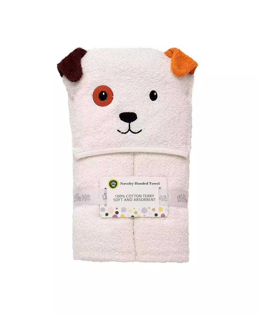 商品Little Me|Baby Boys Or Baby Girls Puppy Cotton Hooded Bath Towel,价格¥165,第3张图片详细描述