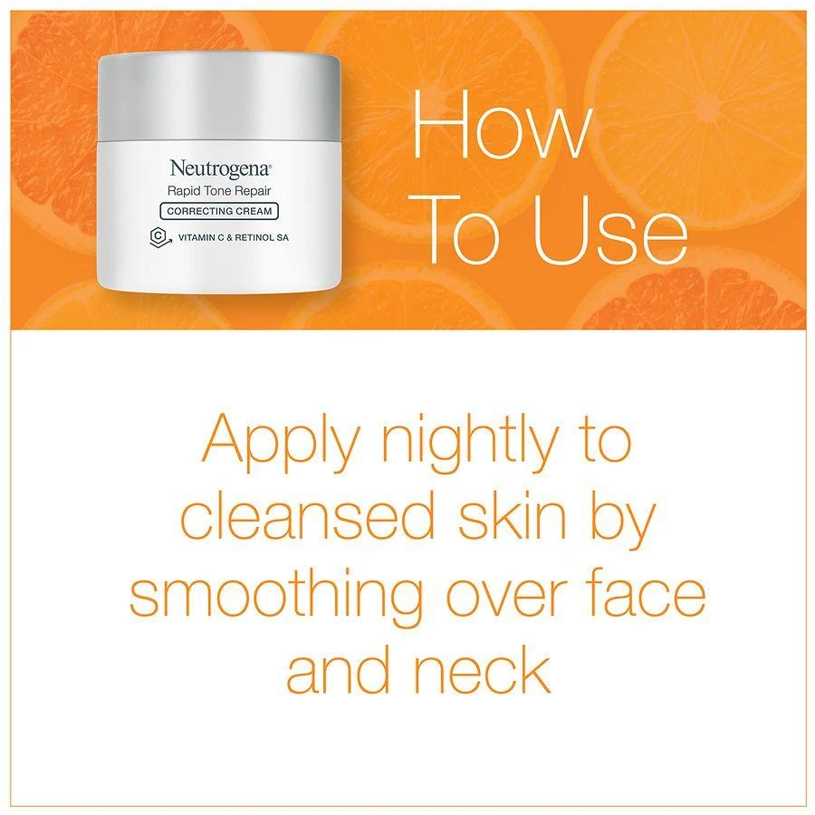 商品Neutrogena|Rapid Tone Repair Retinol + Vitamin C Correcting Cream,价格¥288,第4张图片详细描述