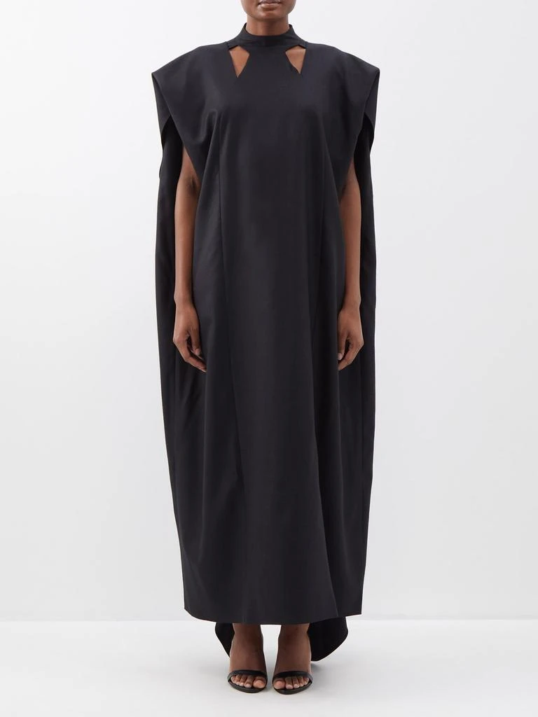 商品The Row|Andromeda draped wool-canvas gown,价格¥6366,第1张图片