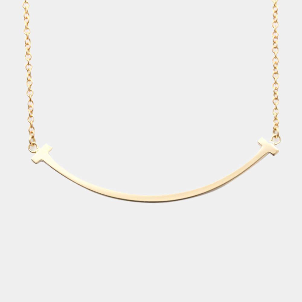 商品[二手商品] Tiffany & Co.|Tiffany & Co. Tiffany T Smile Small 18K Rose Gold Necklace,价格¥6264,第1张图片