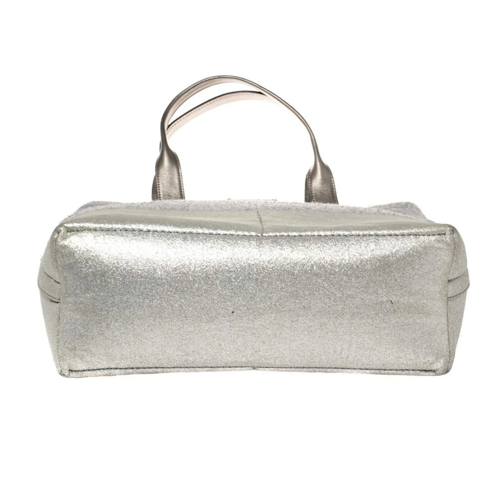 Kate Spade Grey Frosted Wool and Leather Quinn Tote 商品