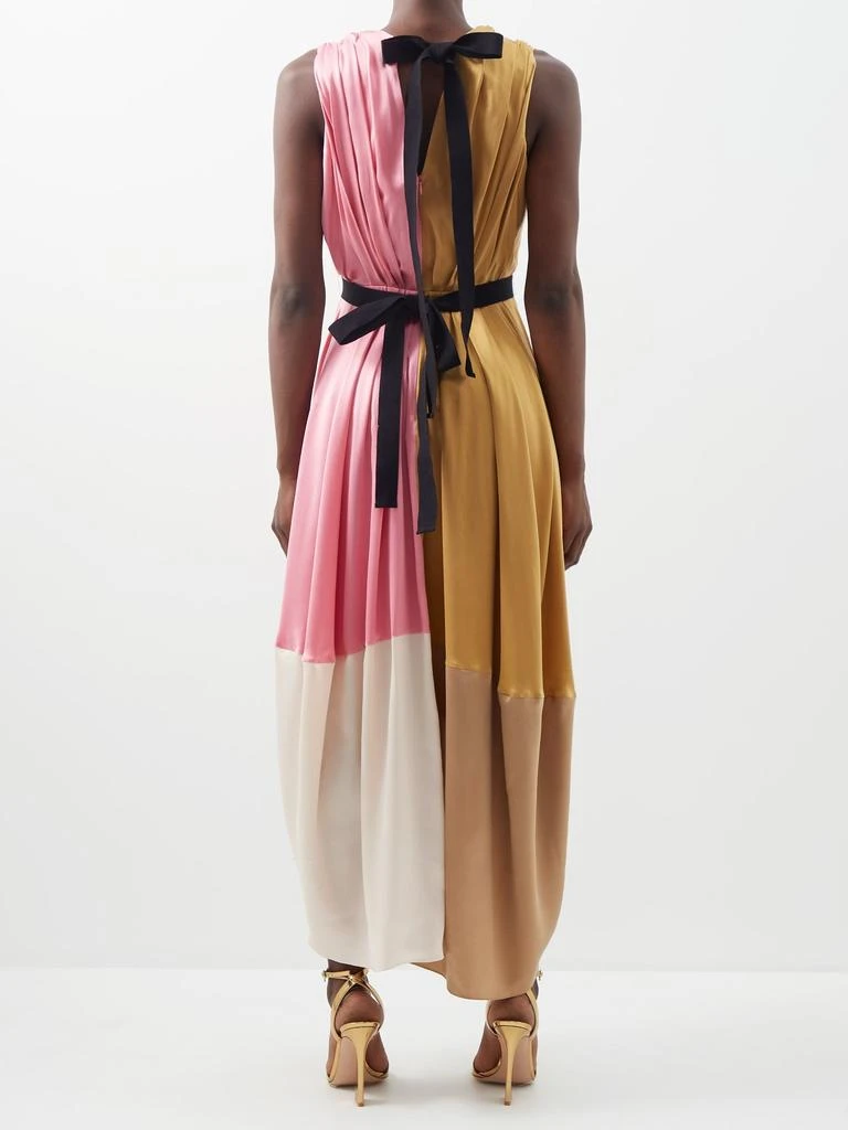 商品ROKSANDA|Aldona colour-blocked silk-satin midi dress,价格¥5772,第5张图片详细描述