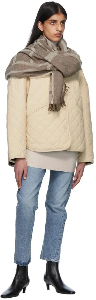 商品Totême|Off-White Quilted Jacket,价格¥2683,第4张图片详细描述