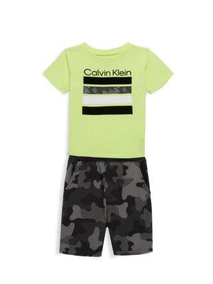 商品Calvin Klein|Baby Boy's 2-Piece T-Shirt & Shorts Set,价格¥97,第1张图片