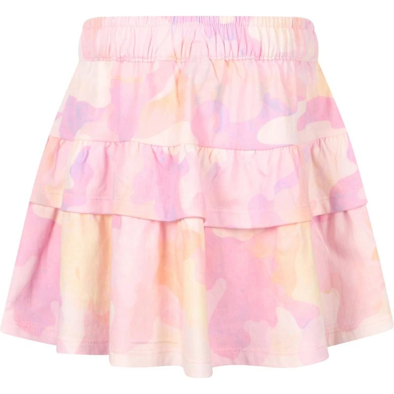 商品Munster|Camo print tiered skirt in pink,价格¥484,第2张图片详细描述