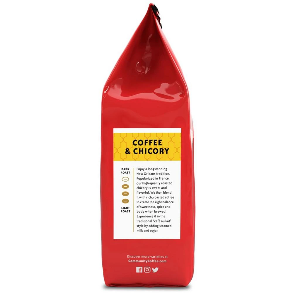 商品Community Coffee|Coffee and Chicory Medium-Dark Roast, 12 Oz - 6 Pack,价格¥463,第4张图片详细描述