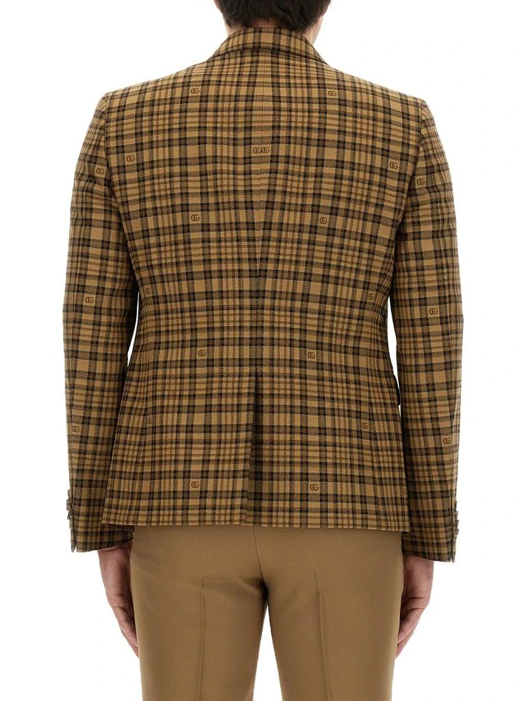 商品Gucci|Gucci Checkered Button-Up Jacket,价格¥13825,第2张图片详细描述